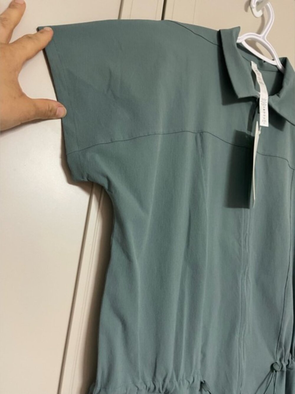 NWT Lululemon Stretch Rib Pocketed Romper in Tidewater Teal - Picture 2 of 9